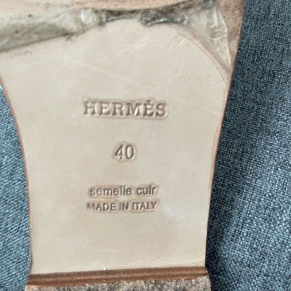 Hermes Oran Rare Baby Blue Sandals size 40 - Picture 12 of 16